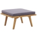 Juego de muebles de jardín 5 pzas madera maciza de acacia