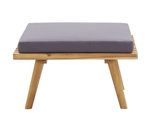 Juego de muebles de jardín 5 pzas madera maciza de acacia