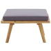 Juego de muebles de jardín 5 pzas madera maciza de acacia