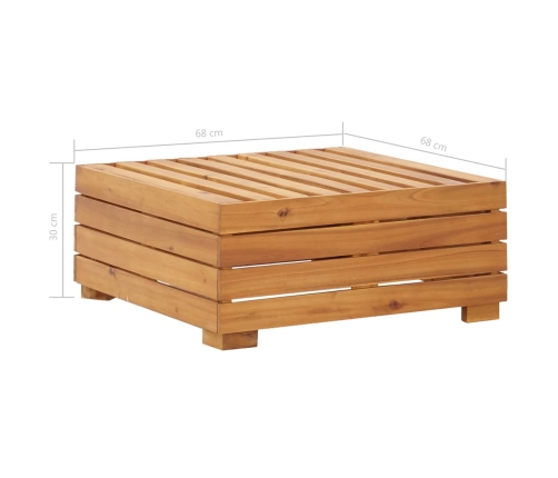 Mesa seccional 1 pieza madera maciza de acacia