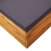 Sofá seccional esquina 1 pza con cojines madera maciza acacia