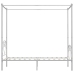 vidaXL Estructura de cama con dosel metal blanco 100x200 cm