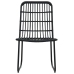 Set de mesa y sillas de jardín 3 piezas ratán sintético negro