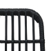 Set de mesa y sillas de jardín 3 piezas ratán sintético negro