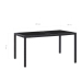 Juego de comedor de jardín 7 piezas ratán sintético negro
