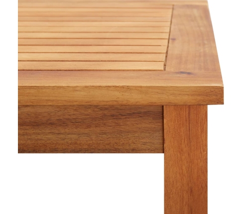 vidaXL Mesa de centro de jardín madera maciza de acacia 60x60x36 cm