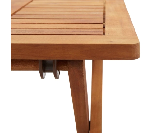 Mesa de centro plegable de jardín madera de acacia 40x40x40 cm