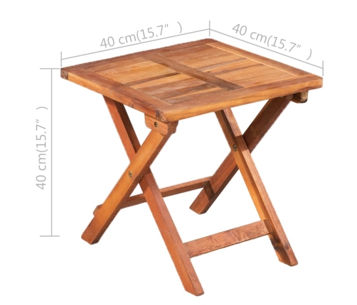 vidaXL Tumbonas 2 unidades con mesa ratán sintético y madera de acacia