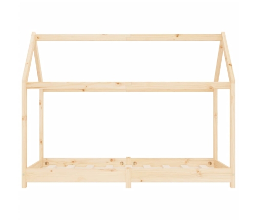 Estructura de cama infantil de madera maciza de pino 80x160 cm