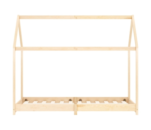 Estructura de cama infantil de madera maciza de pino 90x200 cm