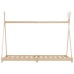 Estructura de cama infantil de madera maciza de pino 70x140 cm