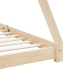 Estructura de cama infantil de madera maciza de pino 70x140 cm