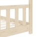 Estructura de cama infantil de madera maciza de pino 70x140 cm