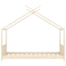 Estructura de cama infantil de madera maciza de pino 80x160 cm
