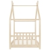 Estructura de cama infantil de madera maciza de pino 80x160 cm