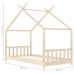 Estructura de cama infantil de madera maciza de pino 80x160 cm