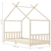 Estructura de cama infantil de madera maciza de pino 90x200 cm