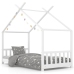 Estructura de cama infantil madera maciza pino blanco 70x140 cm