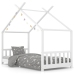 Estructura de cama infantil madera maciza pino blanco 90x200 cm