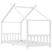 Estructura de cama infantil madera maciza pino blanco 90x200 cm