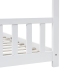 Estructura de cama infantil madera maciza pino blanco 90x200 cm