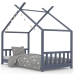 Estructura de cama infantil madera maciza pino gris 80x160 cm