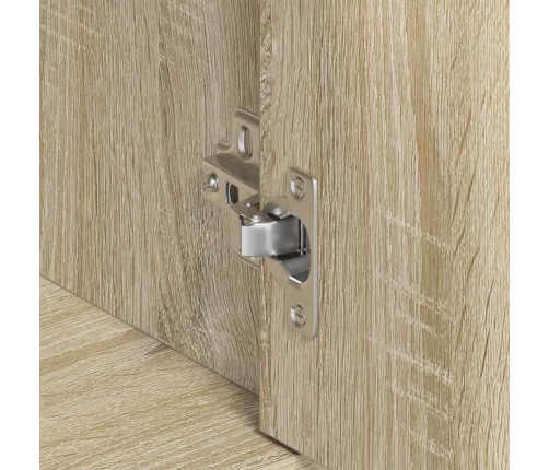 Aparador de madera contrachapada color roble Sonoma 88x30x70 cm