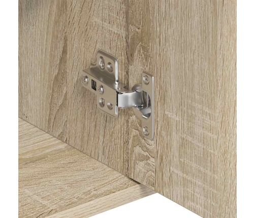 Aparador de madera contrachapada color roble Sonoma 88x30x70 cm