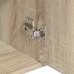 Aparador de madera contrachapada color roble Sonoma 88x30x70 cm