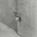 Aparador de madera contrachapada gris hormigón 88x30x70 cm