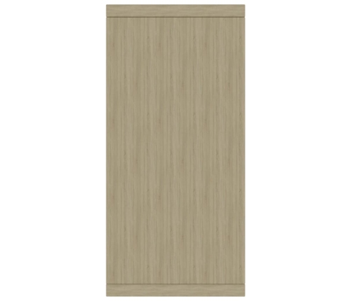 Aparador de madera contrachapada color roble Sonoma 60x30x70 cm