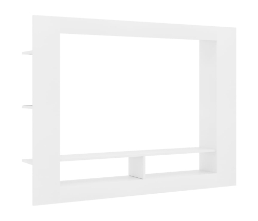 Mueble para TV madera contrachapada blanco 152x22x113 cm