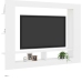 Mueble para TV madera contrachapada blanco 152x22x113 cm