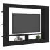 Mueble para TV madera contrachapada negro 152x22x113 cm