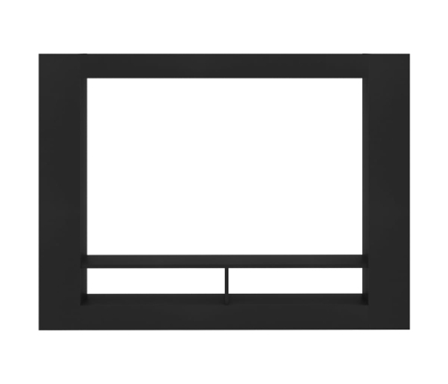 Mueble para TV madera contrachapada negro 152x22x113 cm