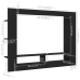 Mueble para TV madera contrachapada negro 152x22x113 cm