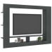 Mueble de TV madera contrachapada gris 152x22x113 cm