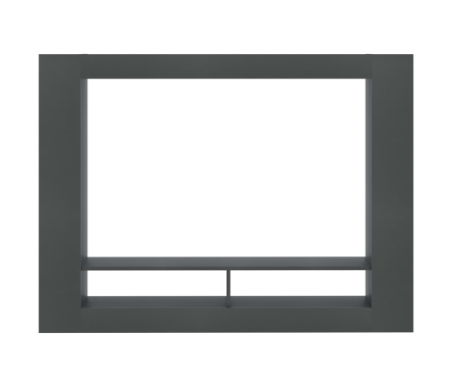 Mueble de TV madera contrachapada gris 152x22x113 cm