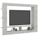 Mueble de TV madera contrachapada gris hormigón 152x22x113 cm