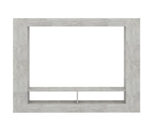 vidaXL Mueble de TV madera contrachapada gris hormigón 152x22x113 cm