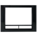 Mueble de TV madera contrachapada negro brillante 152x22x113 cm