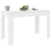 vidaXL Mesa de comedor de madera contrachapada blanco 120x60x76 cm