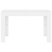 vidaXL Mesa de comedor de madera contrachapada blanco 120x60x76 cm