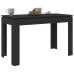 vidaXL Mesa de comedor de madera contrachapada negro 120x60x76 cm