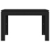 vidaXL Mesa de comedor de madera contrachapada negro 120x60x76 cm