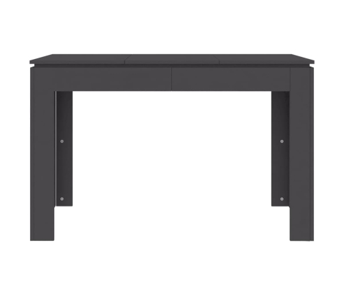 Mesa de comedor de madera contrachapada gris 120x60x76 cm