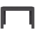 Mesa de comedor de madera contrachapada gris 120x60x76 cm