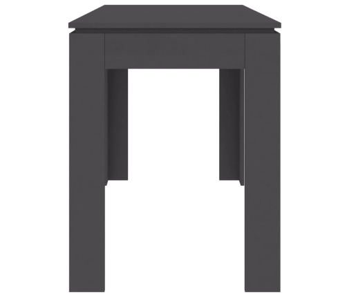 Mesa de comedor de madera contrachapada gris 120x60x76 cm