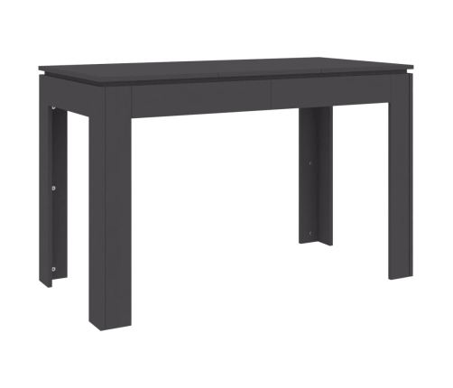 Mesa de comedor de madera contrachapada gris 120x60x76 cm