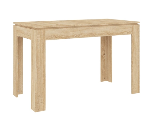 Mesa de comedor madera contrachapada roble Sonoma 120x60x76cm